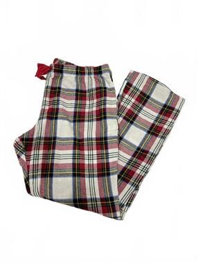 Old Navy Plaid Flannel Drawstring Cotton Pajama Pants- Size Large